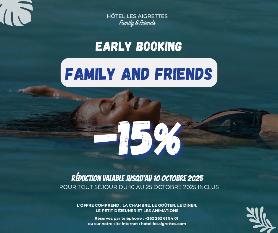 Image d’une offre Early Booking à l’Hôtel Les Aigrettes avec réduction pour séjours en octobre